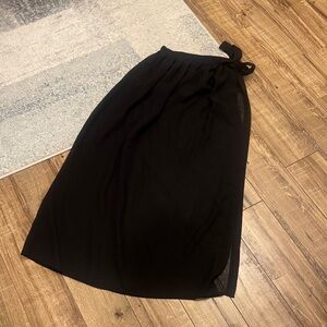 Elegant Black Women's Skirt sheet beach cover up